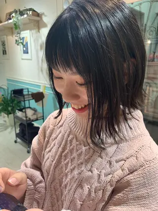 ミディアム カラー パーマ ヘアアレンジ ネイル マツエク・マツパ レイヤー＆カラー 人気美容師倉崎涼のヘアスタイル
