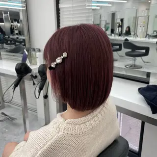 カラー ユイ☆ハイトーン ☆ブリーチデザインのヘアスタイル