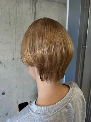 ショート カラー ヘアアレンジ 傷ませないカラー・ ボブ・リクト💥のヘアスタイル