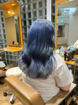 ロング カラー カット/パーマモデル 募集🩵　yukaのヘアスタイル