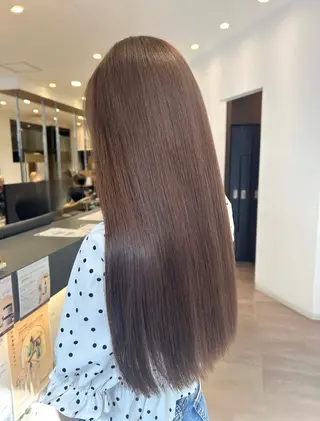 ロング 透明感たっぷり ベージュ🥣✨ヒラリのヘアスタイル