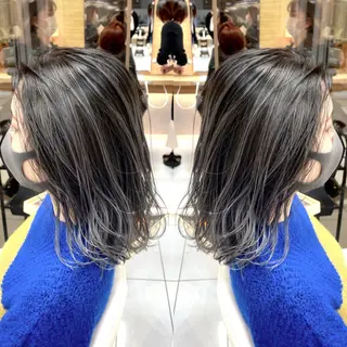 セミロング カラー 縮毛/レイヤー 韓国/橋口のヘアスタイル