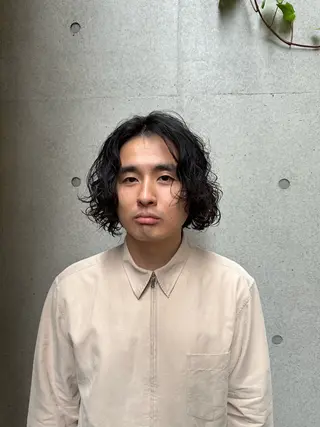 パーマ メンズ 似合わせカット /パーマ岡本淳平のヘアスタイル