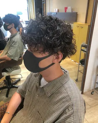 ショート パーマ メンズ メンズパーマ/ スパイキー/神田正紀のヘアスタイル