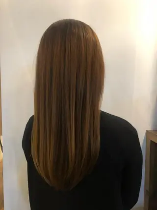 ロング ケアブリーチ/ボブ/ honoのヘアスタイル