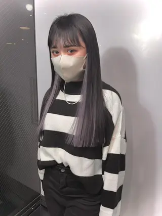 ロング ツガミ リナのヘアスタイル