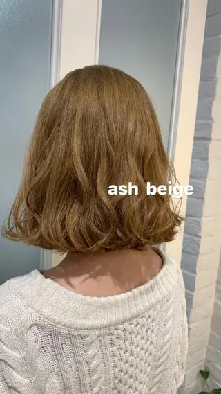 ミディアム カラー 山下恋佳/矢場町/ ブリーチ/ショートのヘアスタイル