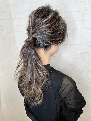 ロング カラー 神野 雅樹のヘアスタイル