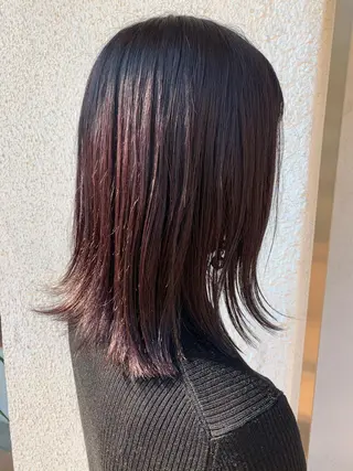 ミディアム カラー ヘアアレンジ 中津/柔らかカラー/ ナガオ　イズミのヘアスタイル