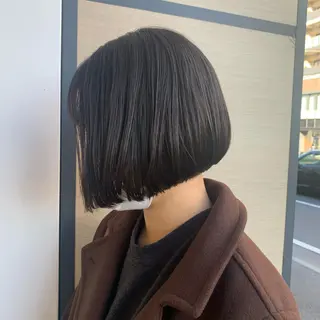 ミディアム ウスイ ハルカのヘアスタイル
