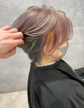 ショート カラー 骨格整形カット/ ショート✂️堀夢哉のヘアスタイル