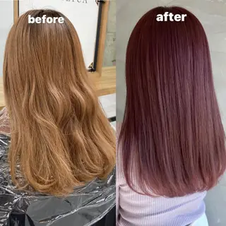 ロング カラー 韓国レイヤーカット★ 小林大樹のヘアスタイル