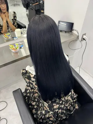 ロング うる艶🫧ハイトーン 💜🦋🫧ミズキのヘアスタイル