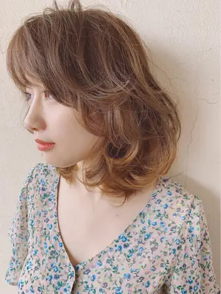 ミディアム カラー パーマ LOISIR Hair Design ロワジール ヘアデザイン所属・西田 昇司のその他イメージ