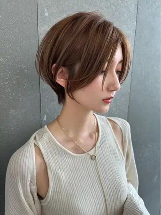 ショート 髪質改善×韓国ヘアサロン Role 博多【ロール】所属・yui🎀ブリーチ なしWカラー／博多のヘアスタイル