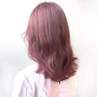 ミディアム カラー ヘアアレンジ 💕上野美容師☁ ブリーチ💖サワのヘアスタイル