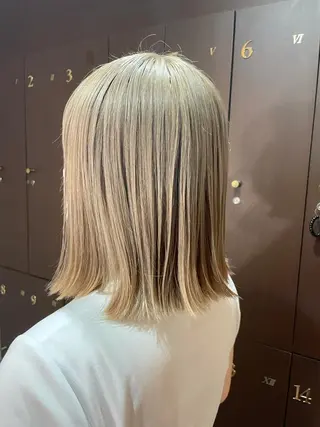 ミディアム カラー Michel by chainon ミッシェルバイシェノン所属・美髪職人/傷ませない カラー/橋本拓弥のヘアスタイル