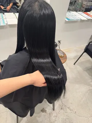 ロング カラー 萩原 紗妃のヘアスタイル
