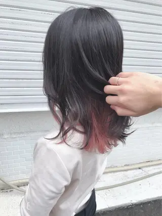 ミディアム Mavie hair所属・髪質改善×潤艶カラー ⭐️岡田崇彰のヘアスタイル