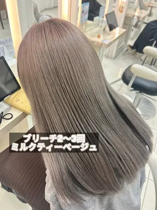 ロング カラー 髪質改善/艶カラー/ メンズパーマ/鈴木のヘアスタイル