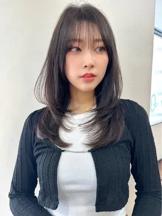 ロング 韓国ヘア 🎀華澄のヘアスタイル