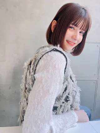 ミディアム カラー ヘアアレンジ ハイトーン/美髪矯正 🍃大江拓実のヘアスタイル