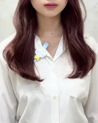 ロング カラー 杉田 涼のヘアスタイル