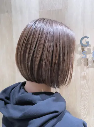 ショート カラー 🩵縮毛矯正 髪質 改善 美髪🩵のヘアスタイル