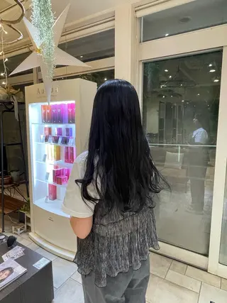 ロング カラー soin de brace   高の原所属・斧 海音のヘアスタイル