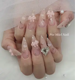 ネイル momo 長さだしのネイルデザイン