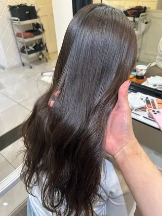 ロング カラー 岡 龍太郎のヘアスタイル