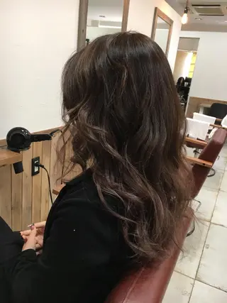 ロング カラー M IIのヘアスタイル
