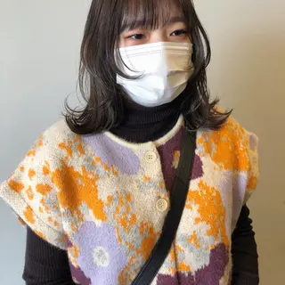 ミディアム カラー ケアブリーチ/ボブ/ honoのヘアスタイル