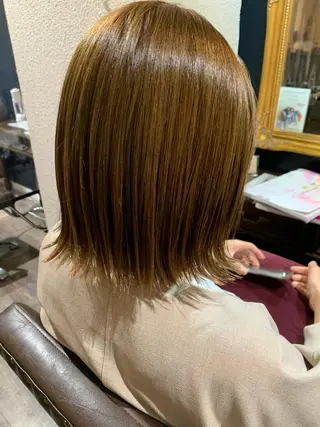 ミディアム カラー GO TODAY  SHAIR SALON 梅田NU茶屋町店所属・田中成美/レイヤー カット/透明感カラーのヘアスタイル