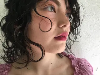 ショート カラー パーマ ヘアアレンジ BRUNTJET所属・MAEDA MADOKAのヘアスタイル