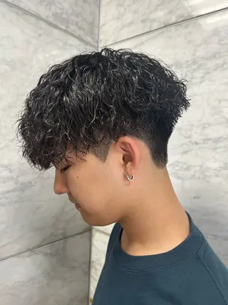 メンズ パーマ/京都駅 /メンズ/藤井 翔のヘアスタイル