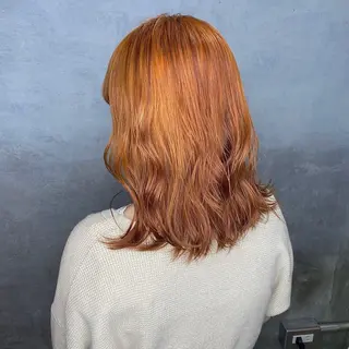 ミディアム カラー CLUTCH天王寺 西藤遥河のヘアスタイル