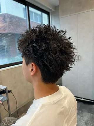 ショート パーマ ヘアアレンジ メンズ メンズ特化/カラー/ パーマ/ケイシンのヘアスタイル