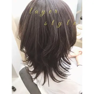 ミディアム 伊藤 祐輝のヘアスタイル