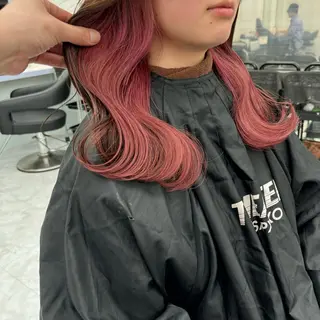 セミロング カラー 韓国スタイル🇰🇷 トレンドレイヤー🪡のヘアスタイル