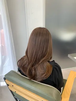 セミロング shes茶屋町アリサ 🎀顔周り×韓国風のヘアスタイル