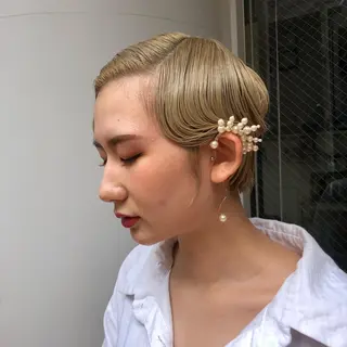 ショート ヘアアレンジ BRUNTJET所属・MAEDA MADOKAのヘアスタイル