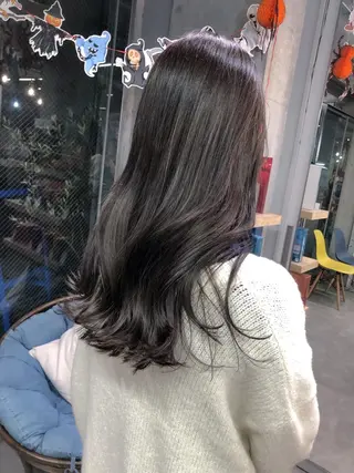 ロング rii-🩰 トレンド韓国ヘアのヘアスタイル