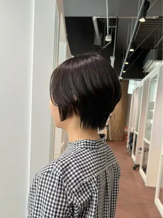ショート ショート／ミニボブ マンツーマン/マユコのヘアスタイル