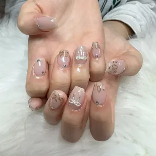 ネイル 🎀 Lemode ワンホンネイル🎀のネイルデザイン