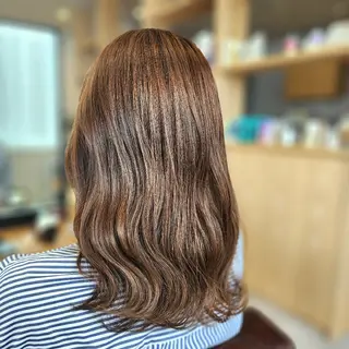 セミロング カラー O.hair designers所属・シールエクステ🎀 ホシノ🕒ユウカのヘアスタイル