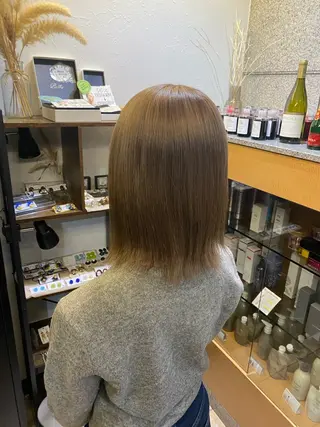 ミディアム カラー 西田辺/ タカスナオヤのヘアスタイル