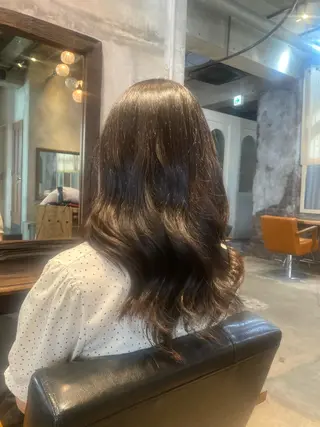 セミロング 髪質改善🌸 タケウチハナノのヘアスタイル