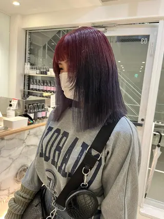 ミディアム カラー stylist ◎RUKI.のヘアスタイル