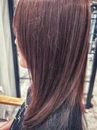 ミディアム カラー レイヤー/韓国/ ハッシュ/高田翼のヘアスタイル